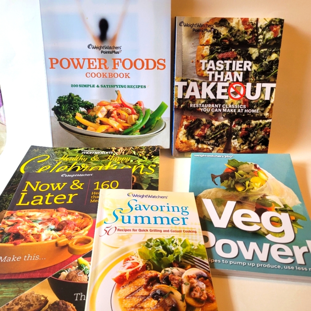 Lot of 6 Weight Watchers Cookbooks